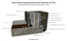 Base Of ICF Retaining Wall