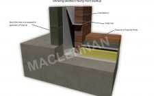 Deck Waterproofing Showing Bedded Paving