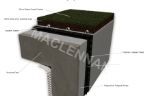 Irrigated Deck Waterproofing No Insulation